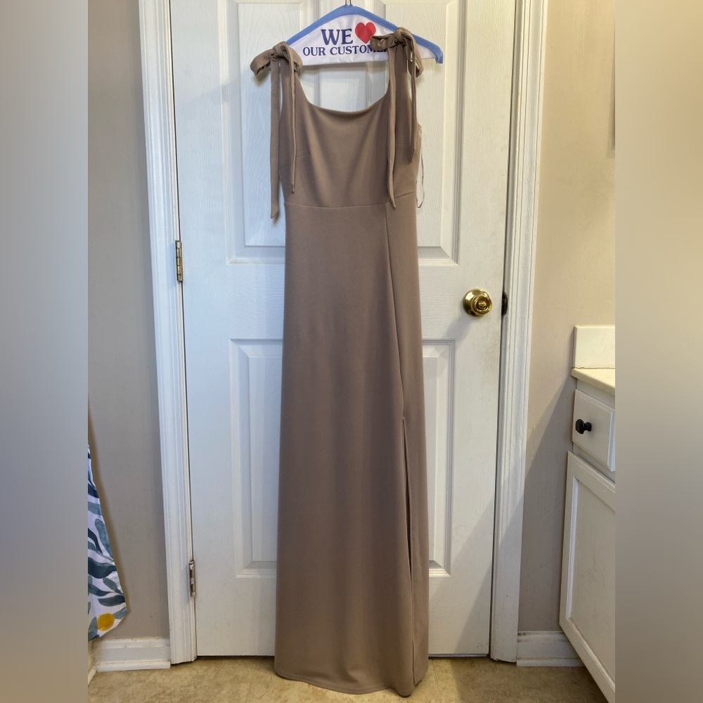Birdy Grey - Taupe Alex Convertible Bridesmaid Dress size Small